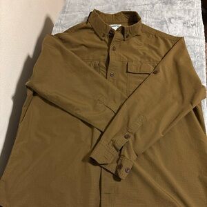 Duluth Trading Co Men's Long Sleeve Relaxed Fit Button Down Shirt Size XL